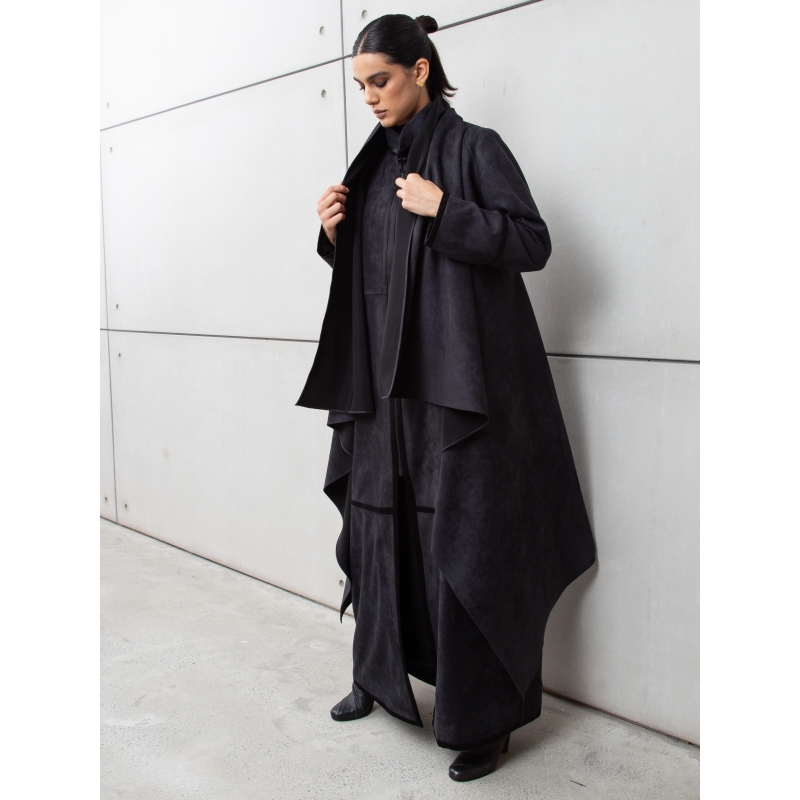 Suede Double Layer Abaya