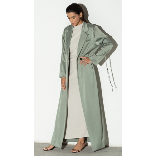 Suit Abaya in Polished Green