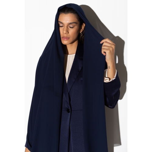 Suit Abaya in Polished Navy