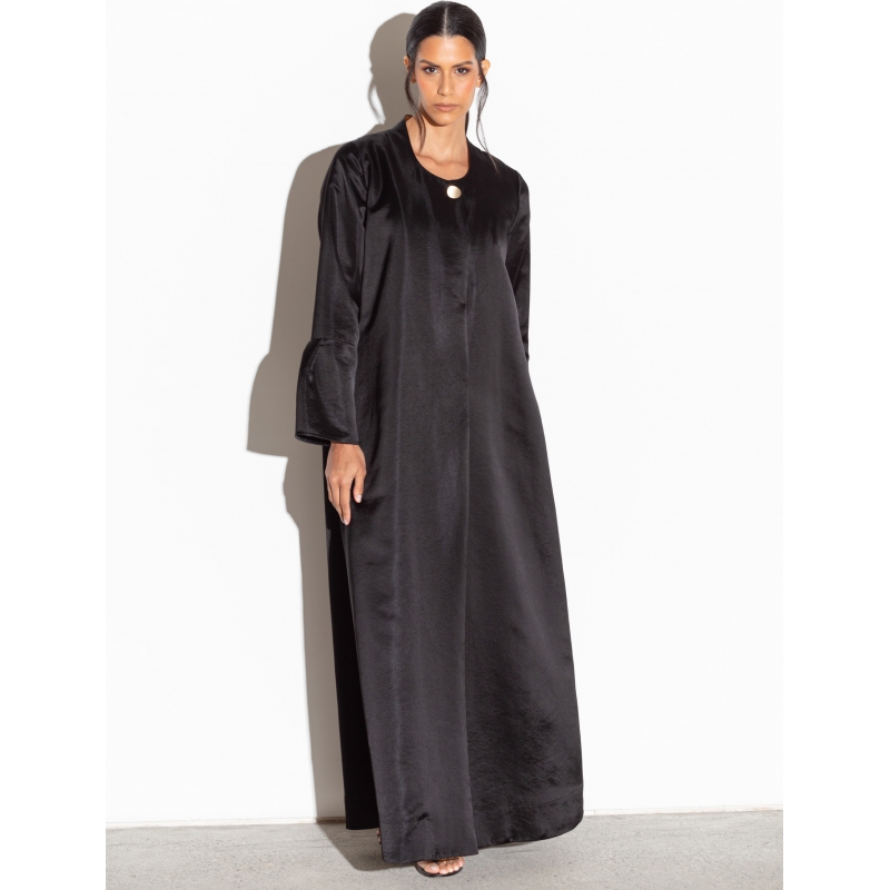 Black Abaya with Accent Sleeves
