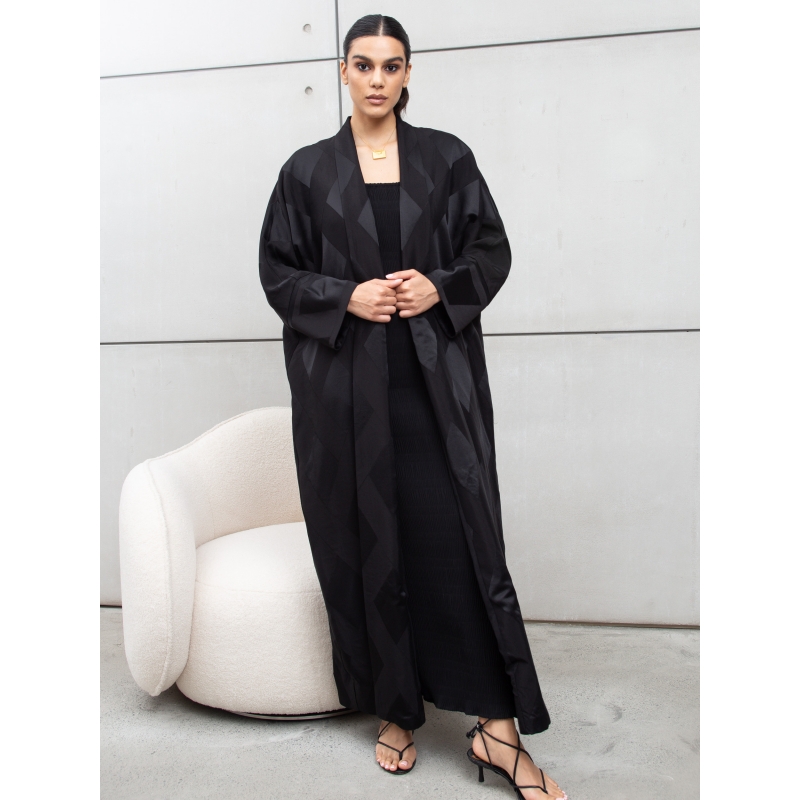 Lux Flow Abaya in Black